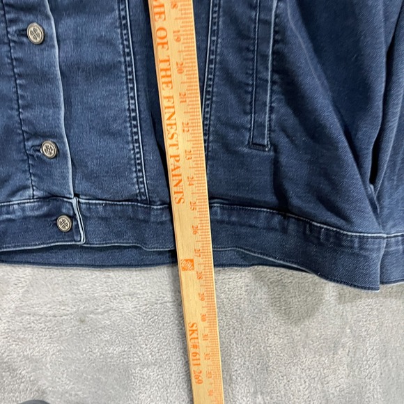 Laurie Felt Jean Jacket Women's 3x Denim Southwestern Cowgirl Y2K Blue - Picture 8 of 10